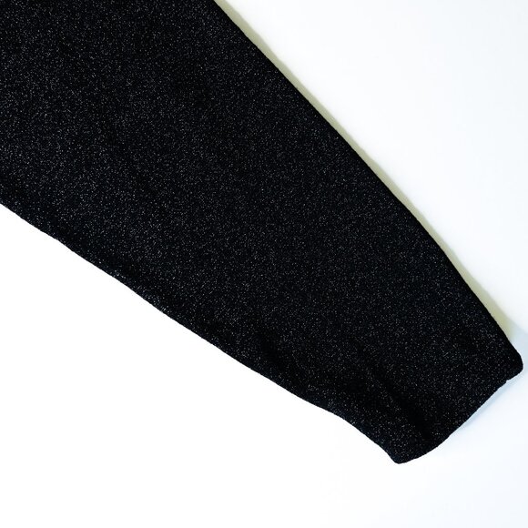 LISA ORIGINALS Navy Metallic Long Sleeve Lightweight Sweater - Size Small - Picture 6 of 9